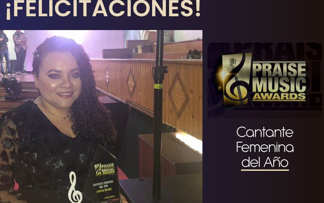 La música cristiana es ganadora en los premios Praise Music Awards con la cantante de música religiosa Andrea Bernal